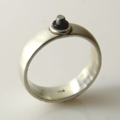 Bild: 925er Silber - RingDing Grundring 6mm #51
