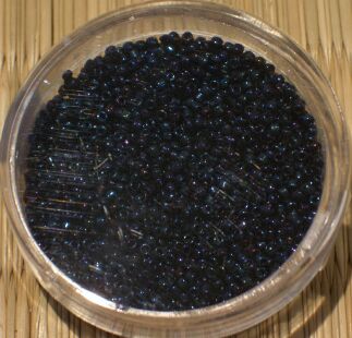 Bild: Micro-Rocailles 1,5mm - Metall scarabee blau-9617