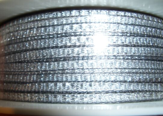 Bild: Bändchen Lurex #31 Silber - 3mm - per m