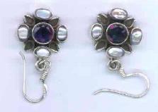 Bild: Einzelstück: Ohrring  925er Silber Perle