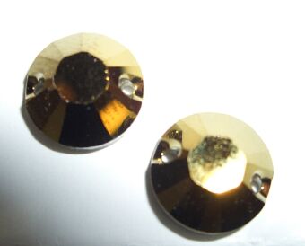 Bild: 3204 - Swarovski Aufnähstein Crystal Dorado 10mm (L)