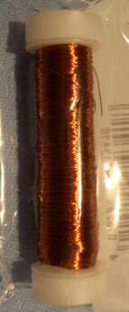 Bild: Rolle Kupferdraht metallic braun - 0,18mm