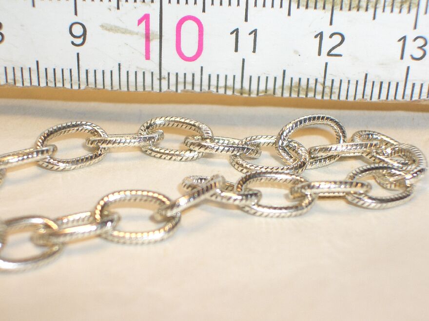 Bild: Nunn Design - TexturedCable Chain AntikSilber 10cm
