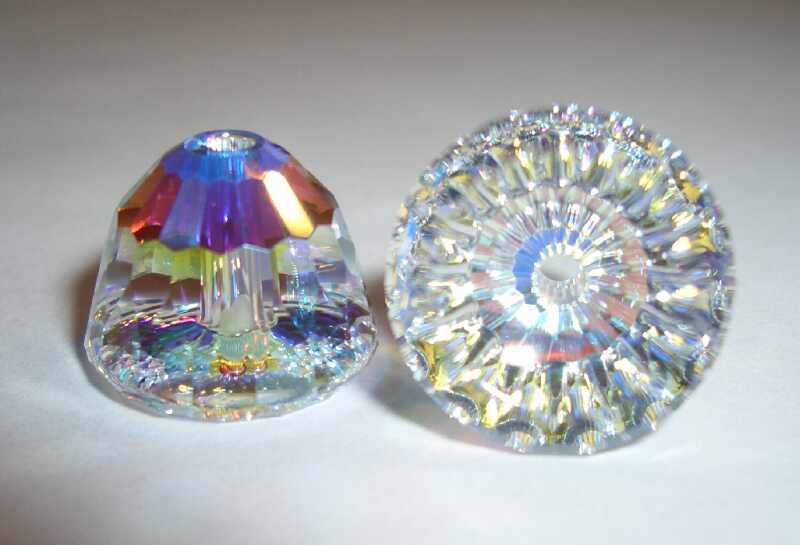 Bild: 5542 - Dome Bead - Crystal AB (001) - 11mm