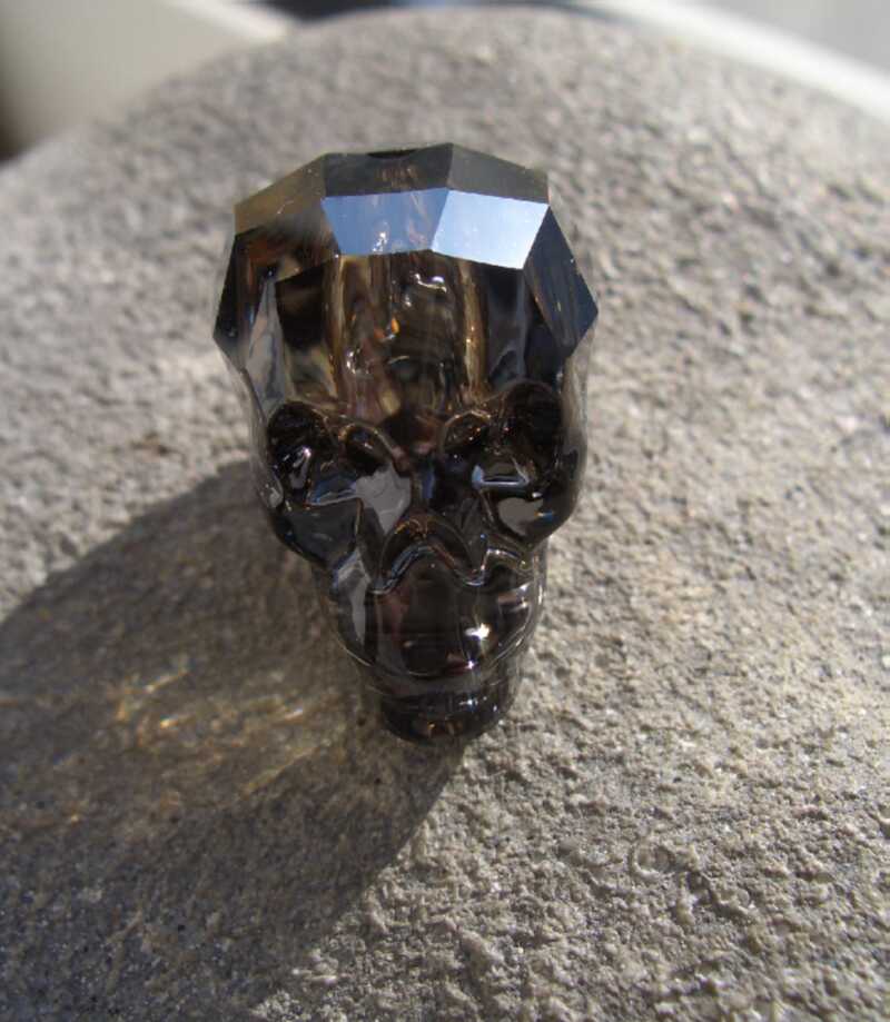 Bild: 5750 - Skull Bead - Crystal SilverNight (001) - 19