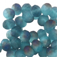 Bild: Glasfacette-Disk - Blue Shade Opal matt AB - 8x6mm