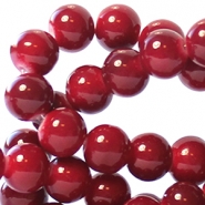 Bild: Keramische Perle - Granat Rot - 6mm