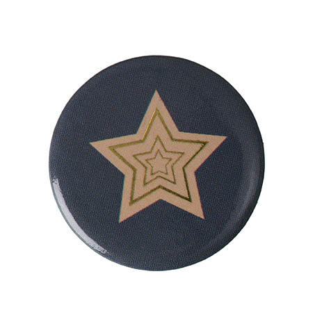 Bild: Buttons made by me - Magnet 'Stern Camel' grau