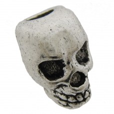 Bild: Metallperle 'Skull' - silber - 8x12mm