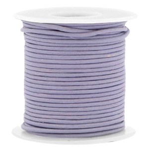 Bild: Dünnes Lederband - Lilac Purple - 1mm - per m