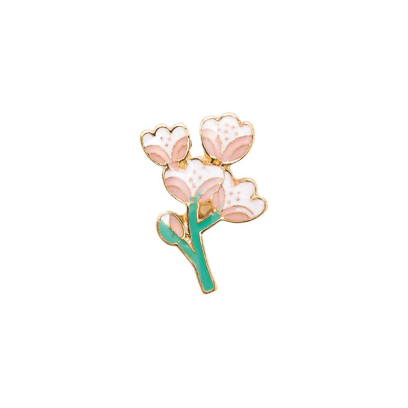 Bild: rico - Emailbrosche/Pin - "Cherry Blossom" - 12x18