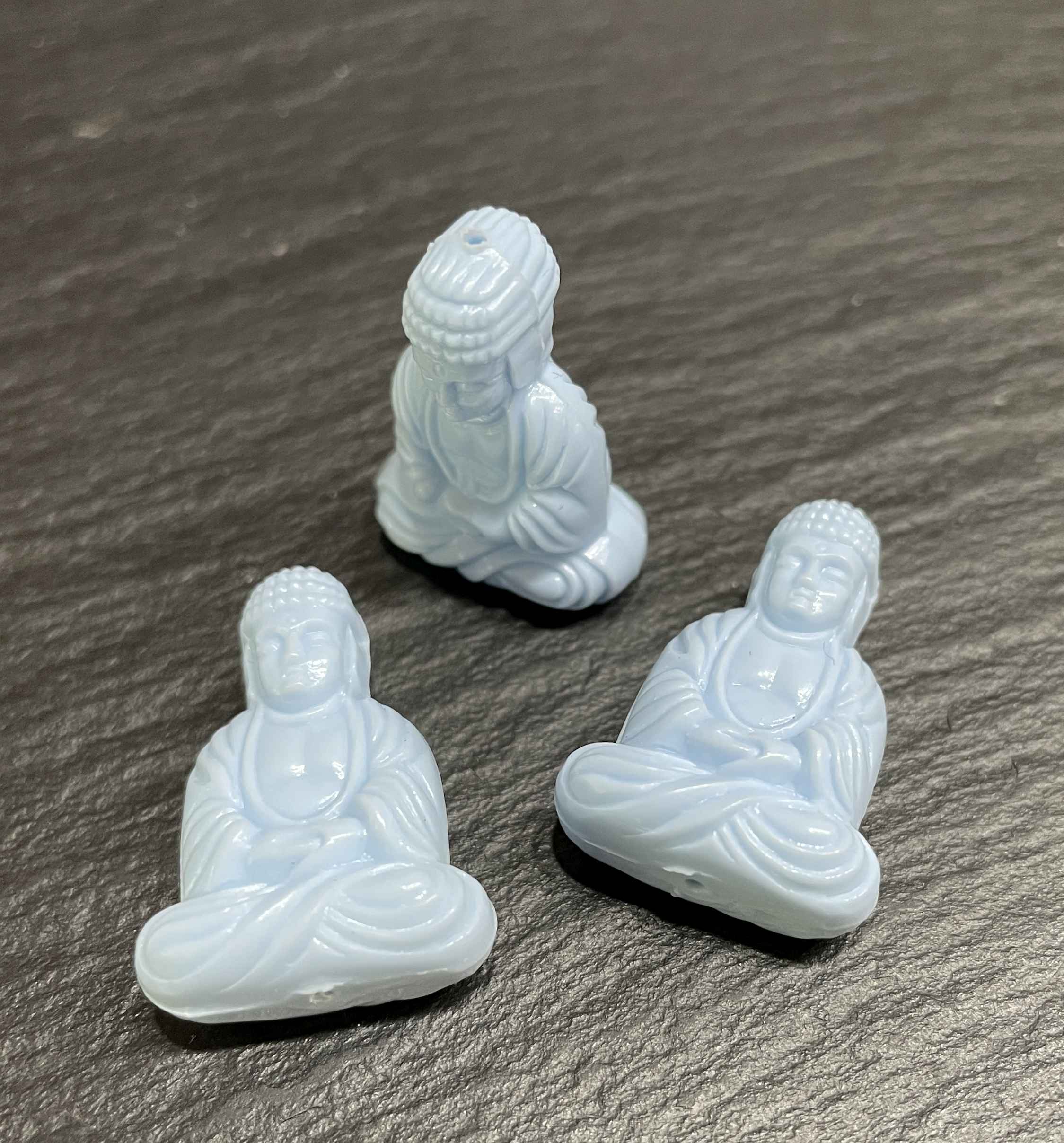 Buddha-Figur klein - Traumblau - 25x18mm