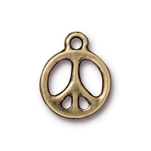 TierraCast - Anh&auml;nger Peace - altmessing