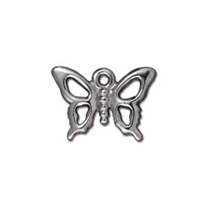 TierraCast - Anh&auml;nger 'Open Butterfly' - rhodium