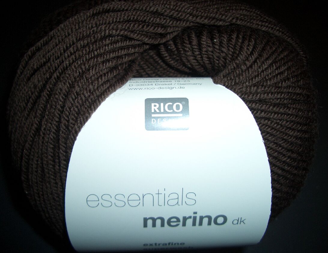 Rico essentials merino dk - Schoko - 50gr - No.57