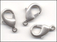 Grosser Karabiner - mattsilber - 18mm