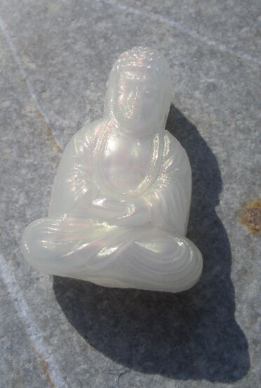 Buddha-Figur klein - Perlmutt - 25x18mm