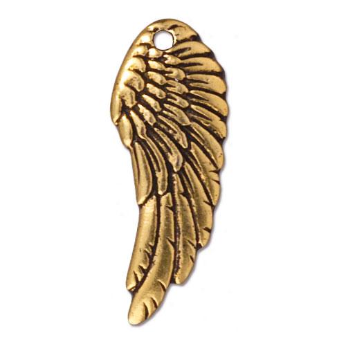 TierraCast - Anhänger 'Flügel' - gold 