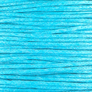 Wachskordel - capri-blau - 1mm - per m
