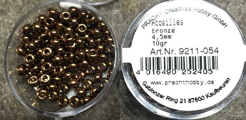 Rocaille 4.5mm Metallic Bronze - 10gr