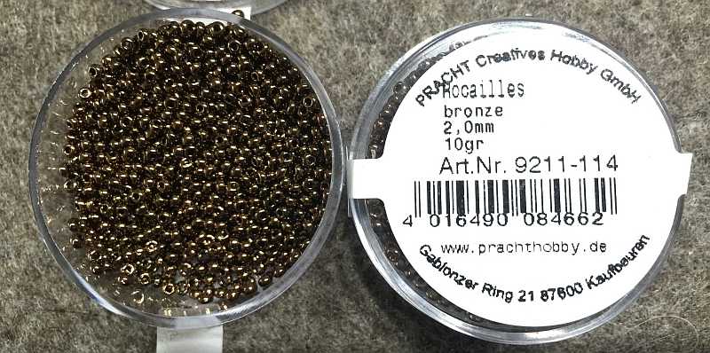Rocaille 2.0mm Metallic Bronze - 10gr