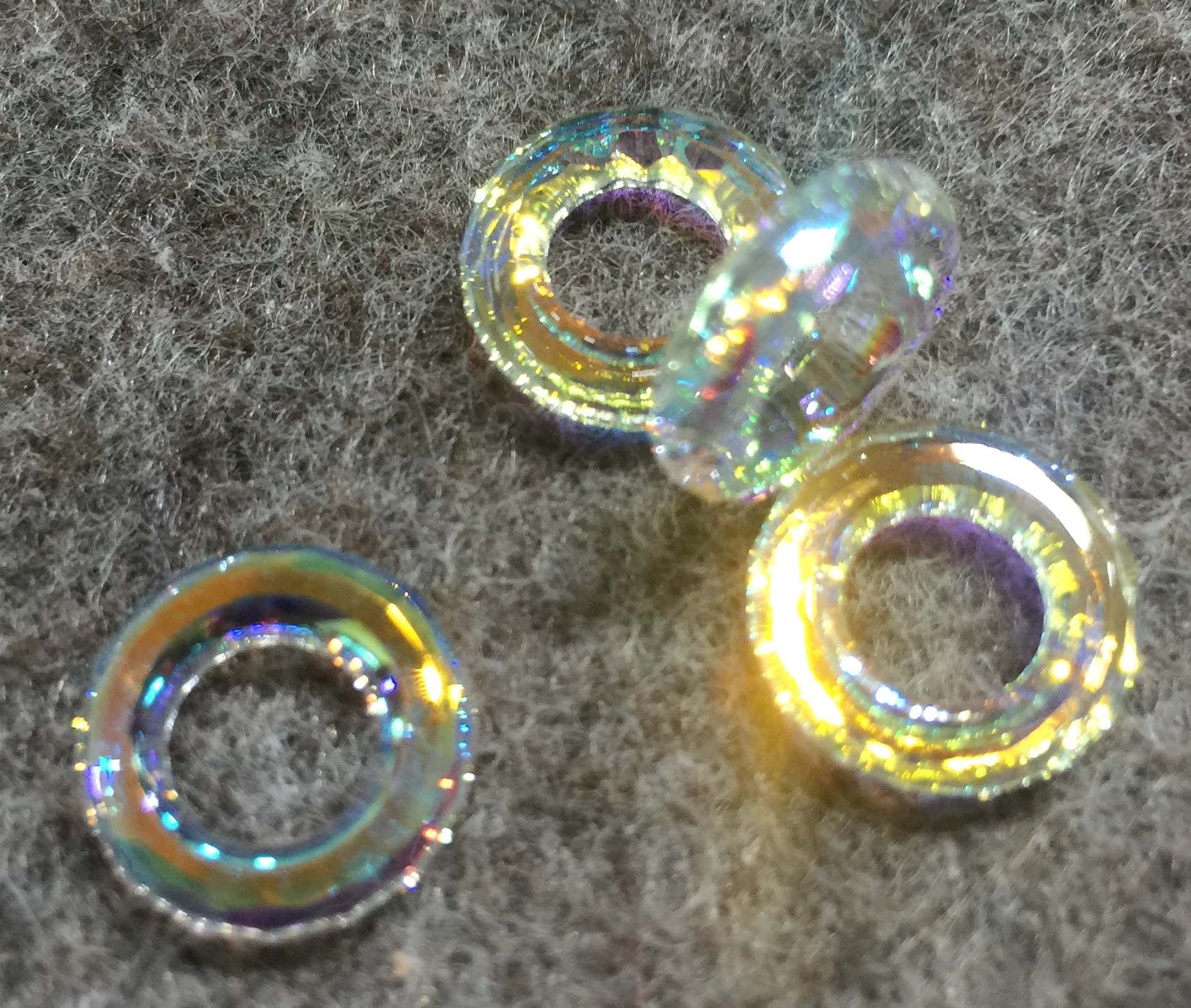 1245 - Ring - Crystal AB (001) - 13mm (L)