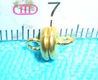 Magnetverschluß mini - goldfarben - 6mm