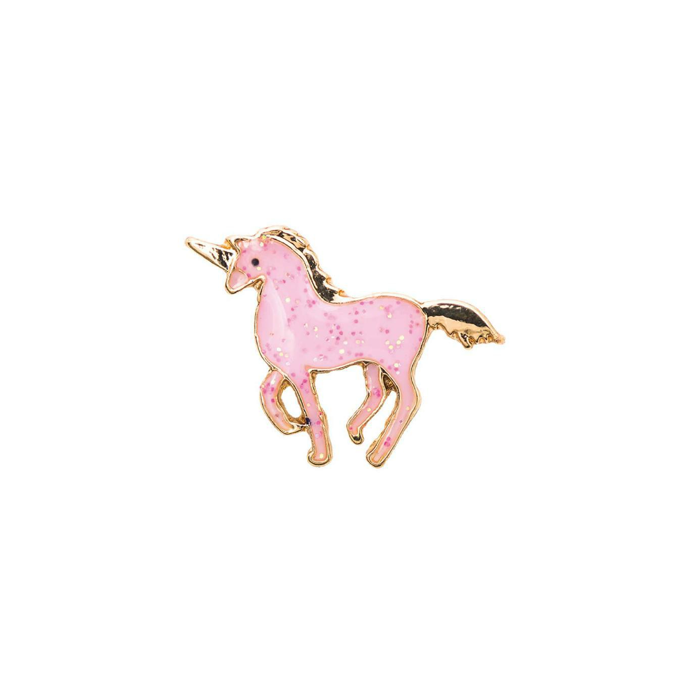 rico - Emailbrosche/Pin - "Pink Unicorn" - 18x14mm