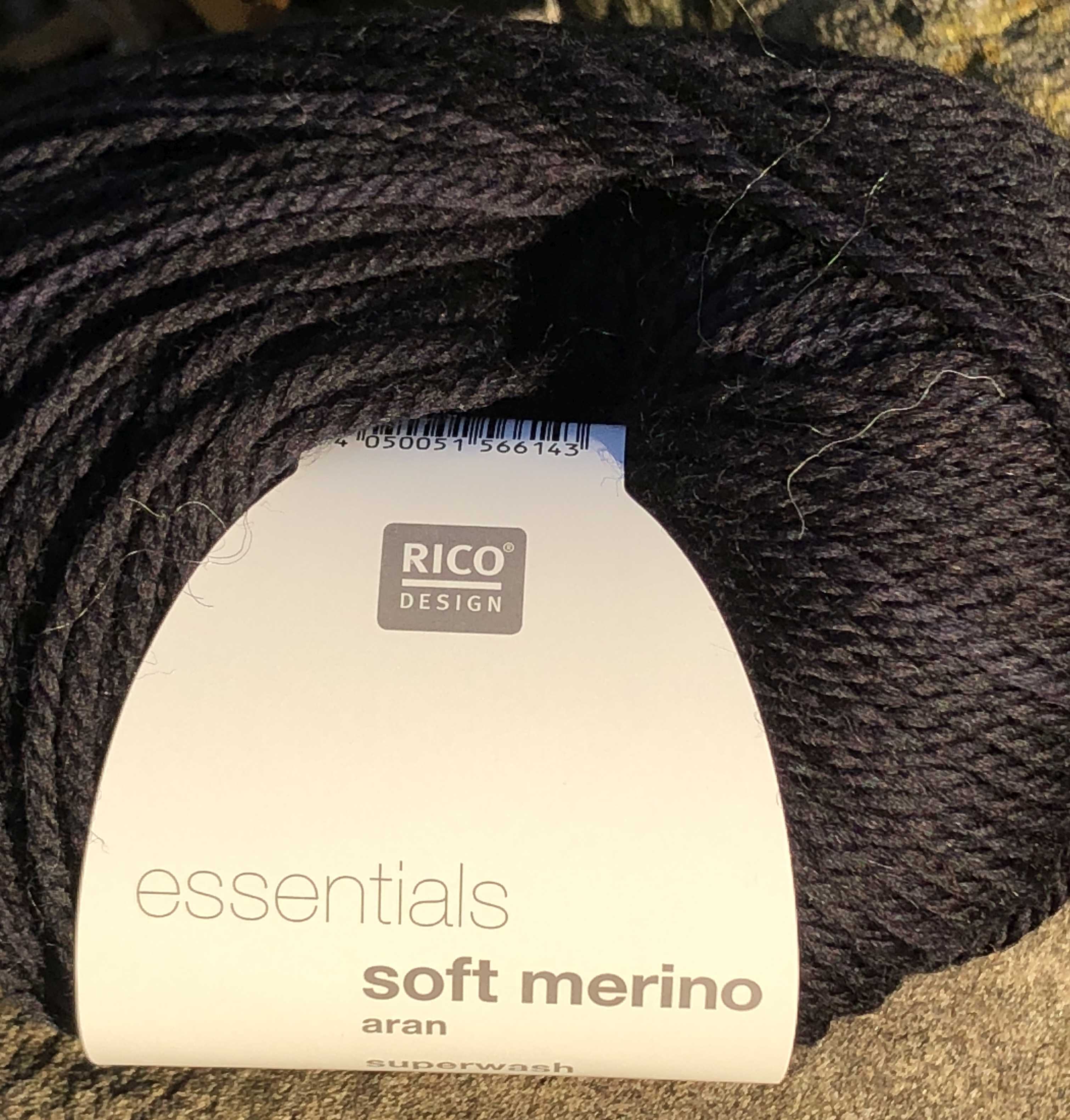 rico essentials soft merino aran-BlueBlack-50g-#31