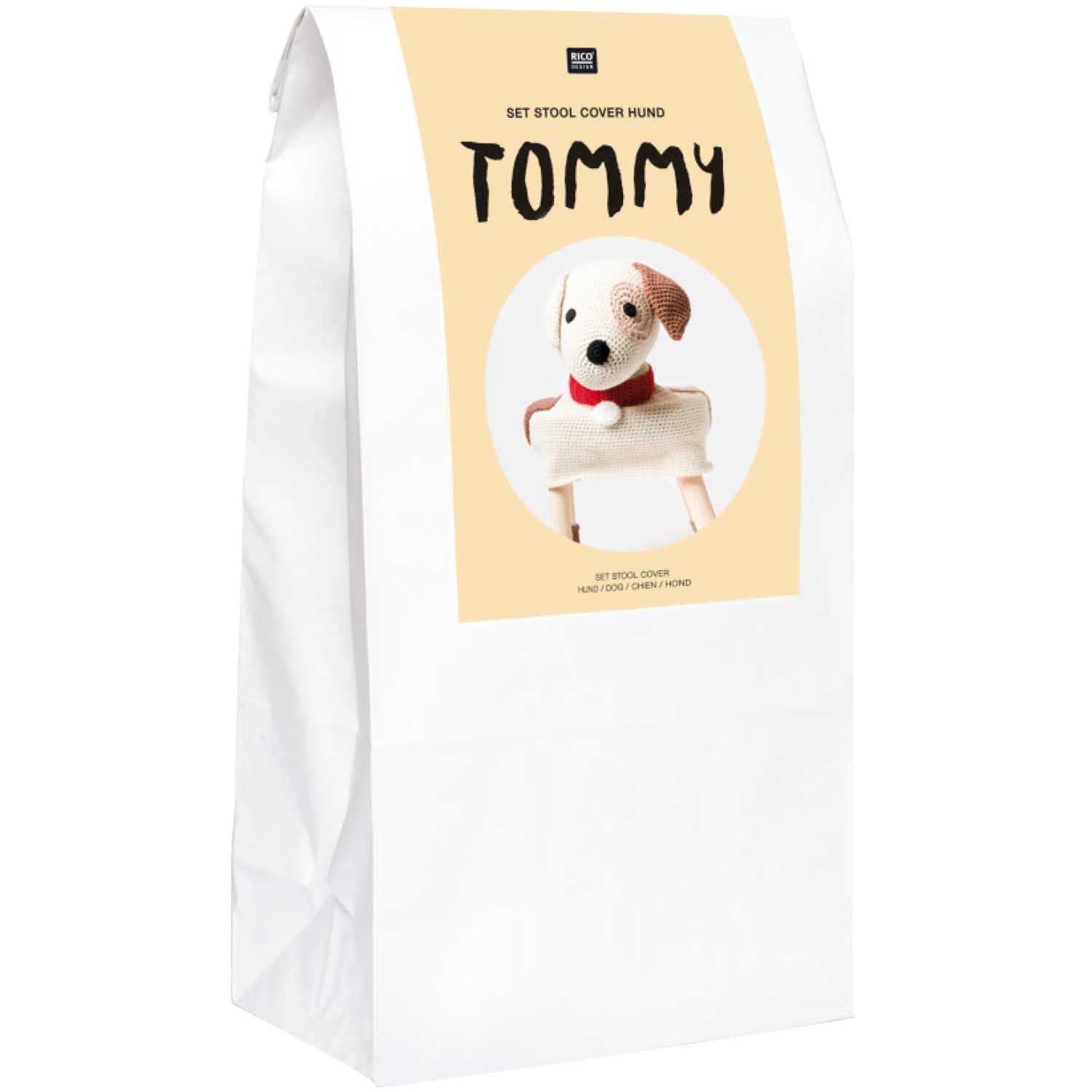 Häkelpaket Stool Cover - Hund 'Tommy'